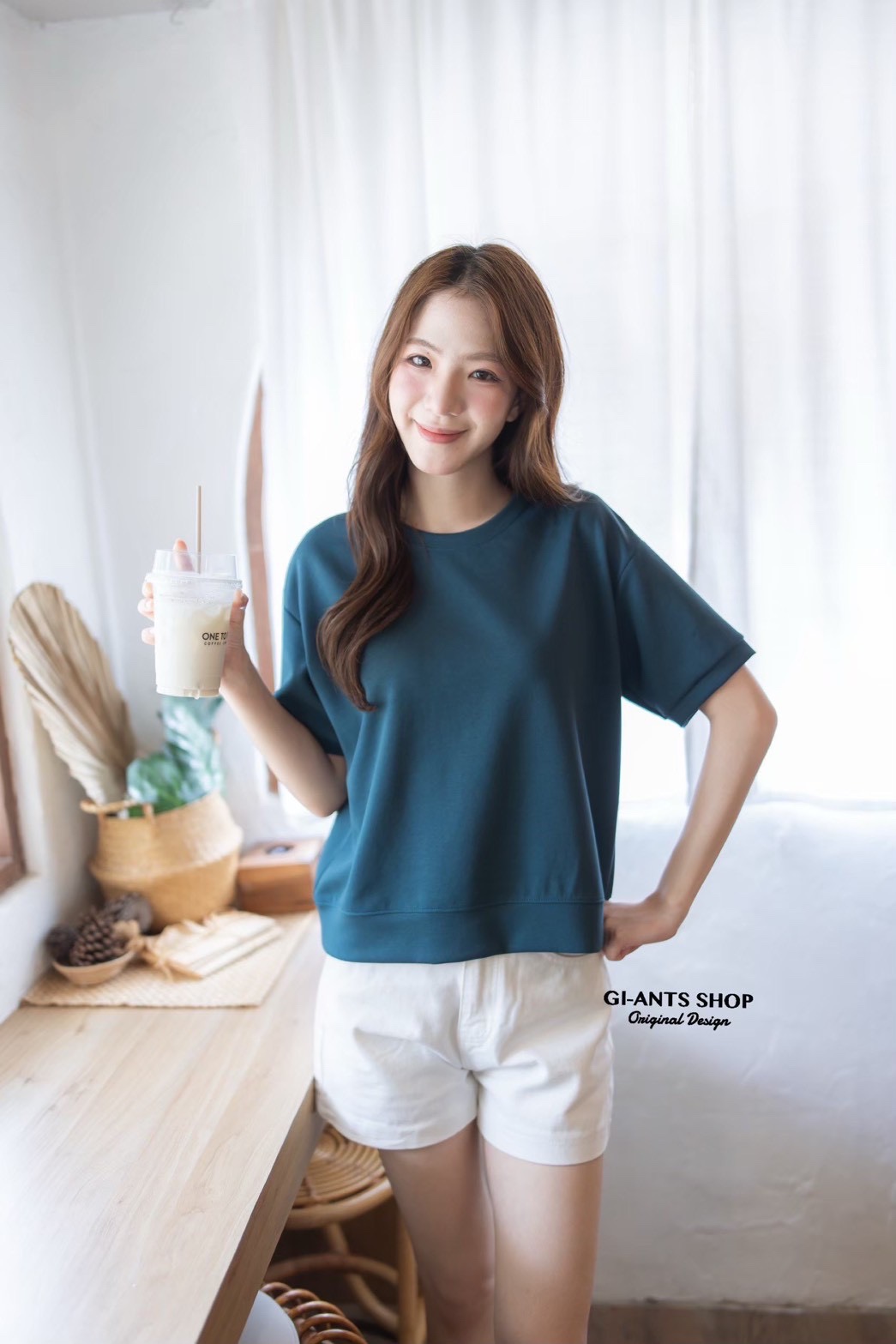 A112 Round-Neck T-Shirt with Doll Sleeves
