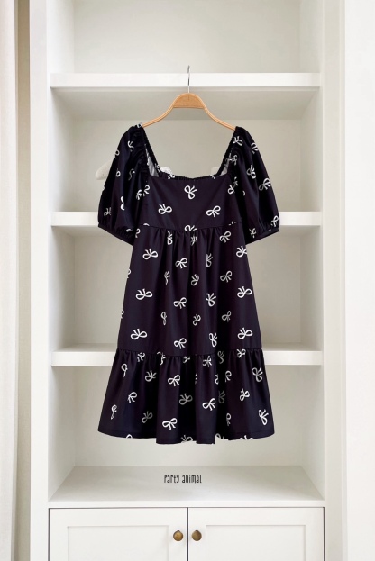 A51 Ribbon black Dress PA