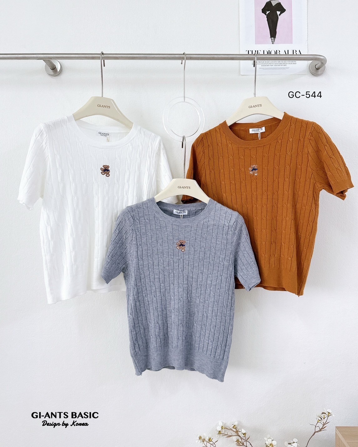 Silk Shirt with Bear Embroidery – Korean Party Style