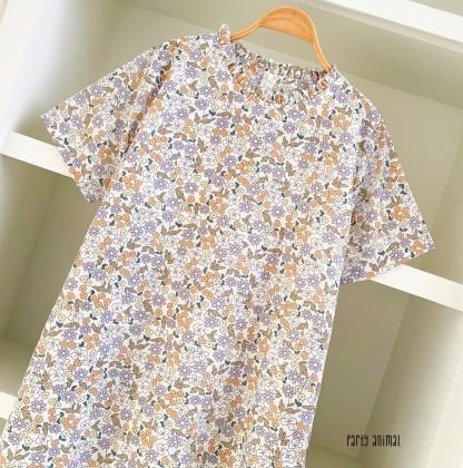 A49 Ruffle Neck Dress PA