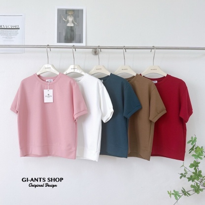 A112 Round-Neck T-Shirt with Doll Sleeves