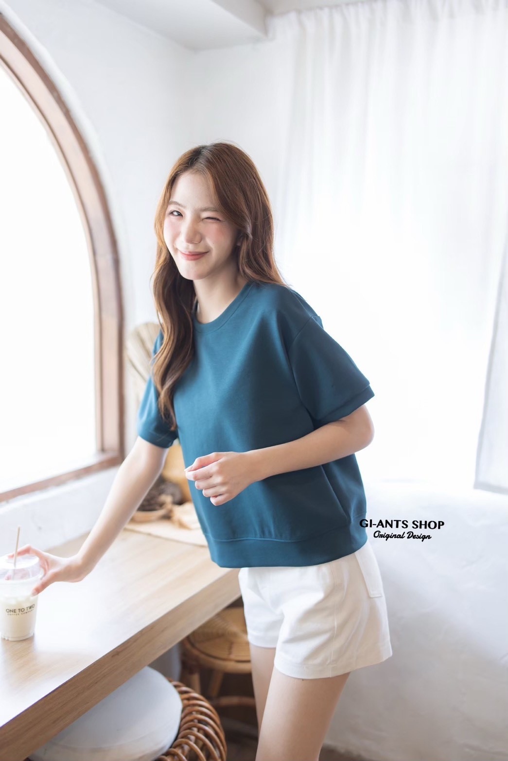 A112 Round-Neck T-Shirt with Doll Sleeves