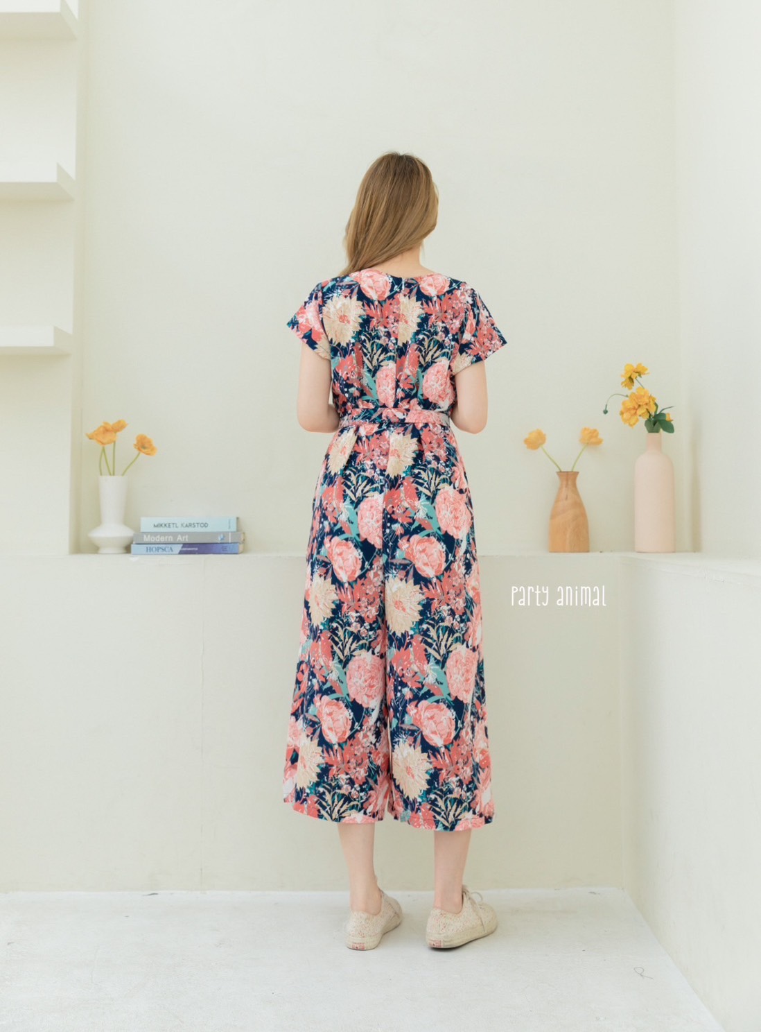 A52 Comfy & Cute  flowery Jumpsuit PA