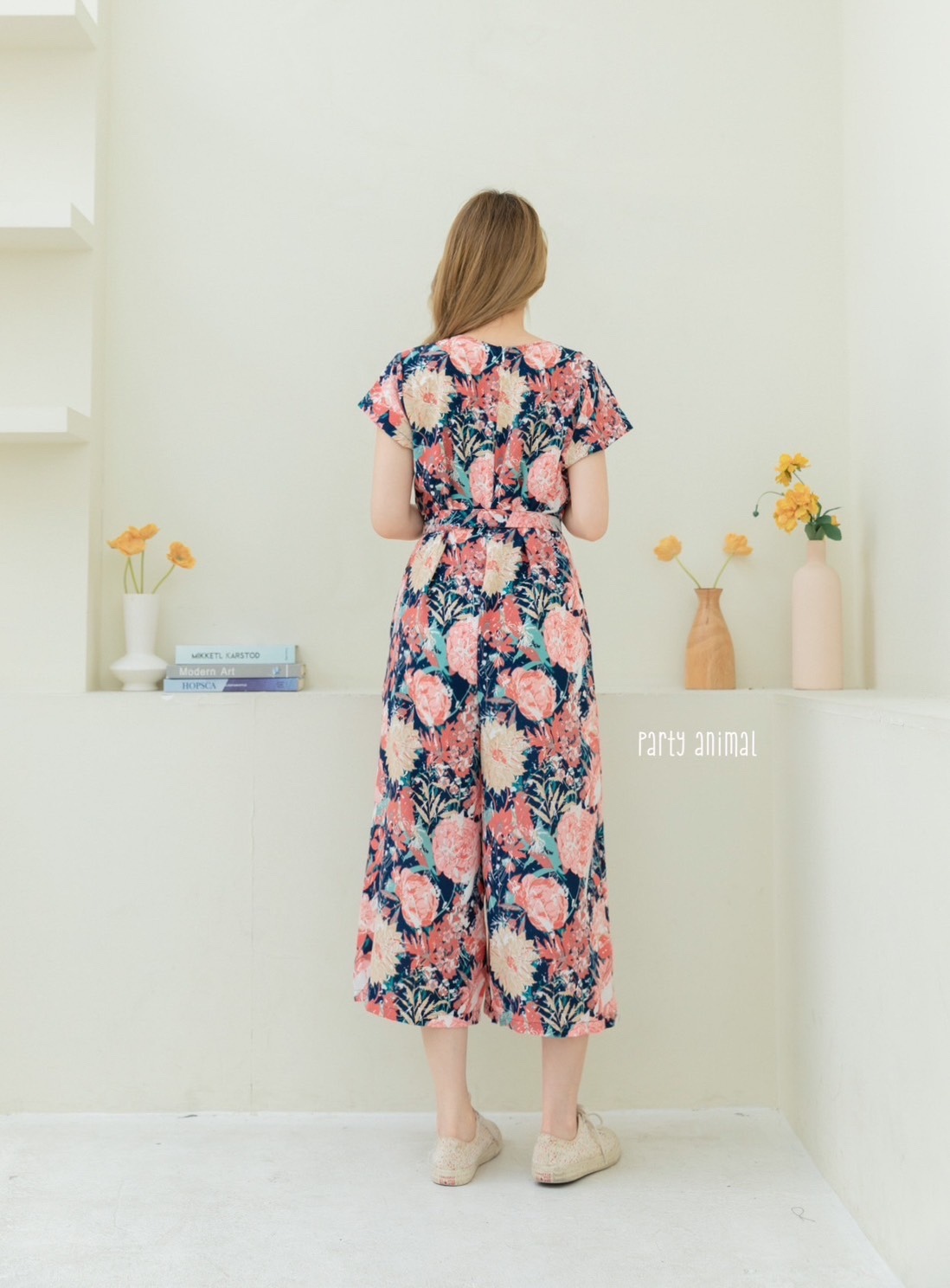 A52 Comfy & Cute  flowery Jumpsuit PA
