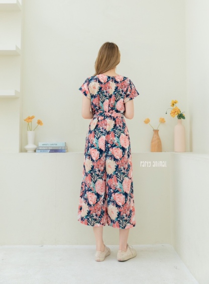 A52 Comfy & Cute  flowery Jumpsuit PA