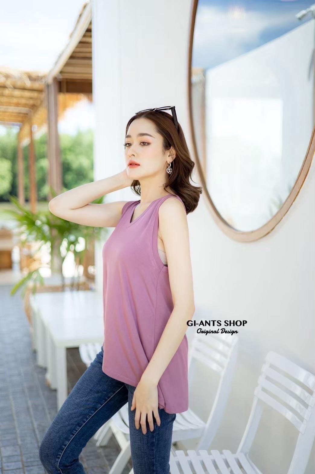 A120 Non-sleeve Rayon Top