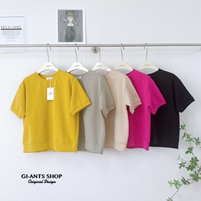 A112 Round-Neck T-Shirt with Doll Sleeves