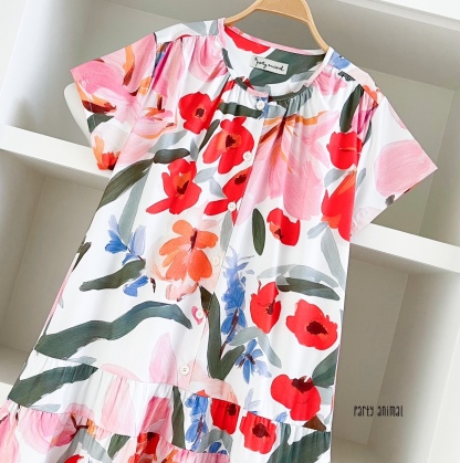 A21 ^^ Red Floral PA Dress 