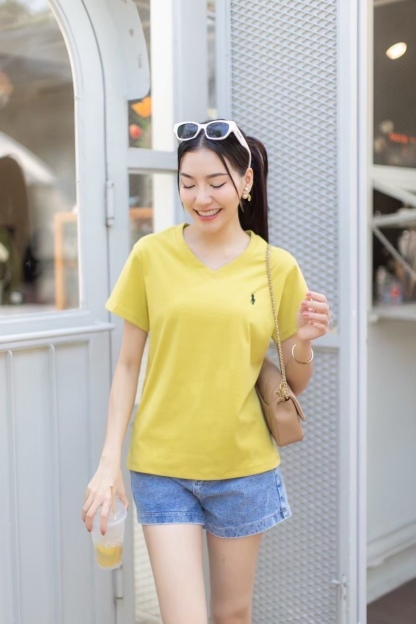 A12 Vneck POLO Tshirt – Embroidered Detail