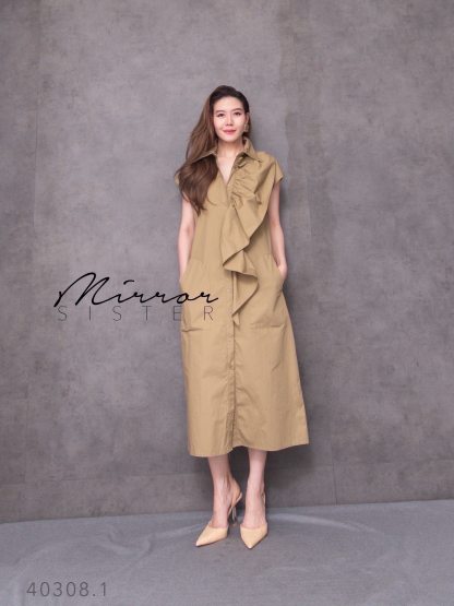 A80 ••MiRRoRSiSTER's YuZu FRiLLed SHiRT DReSS••