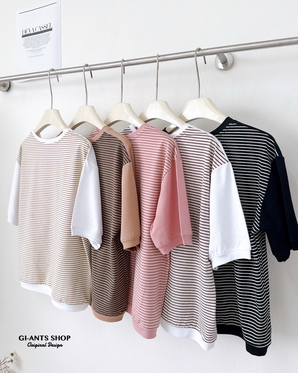 A4 Oversized Shoulder Round T-Shirt