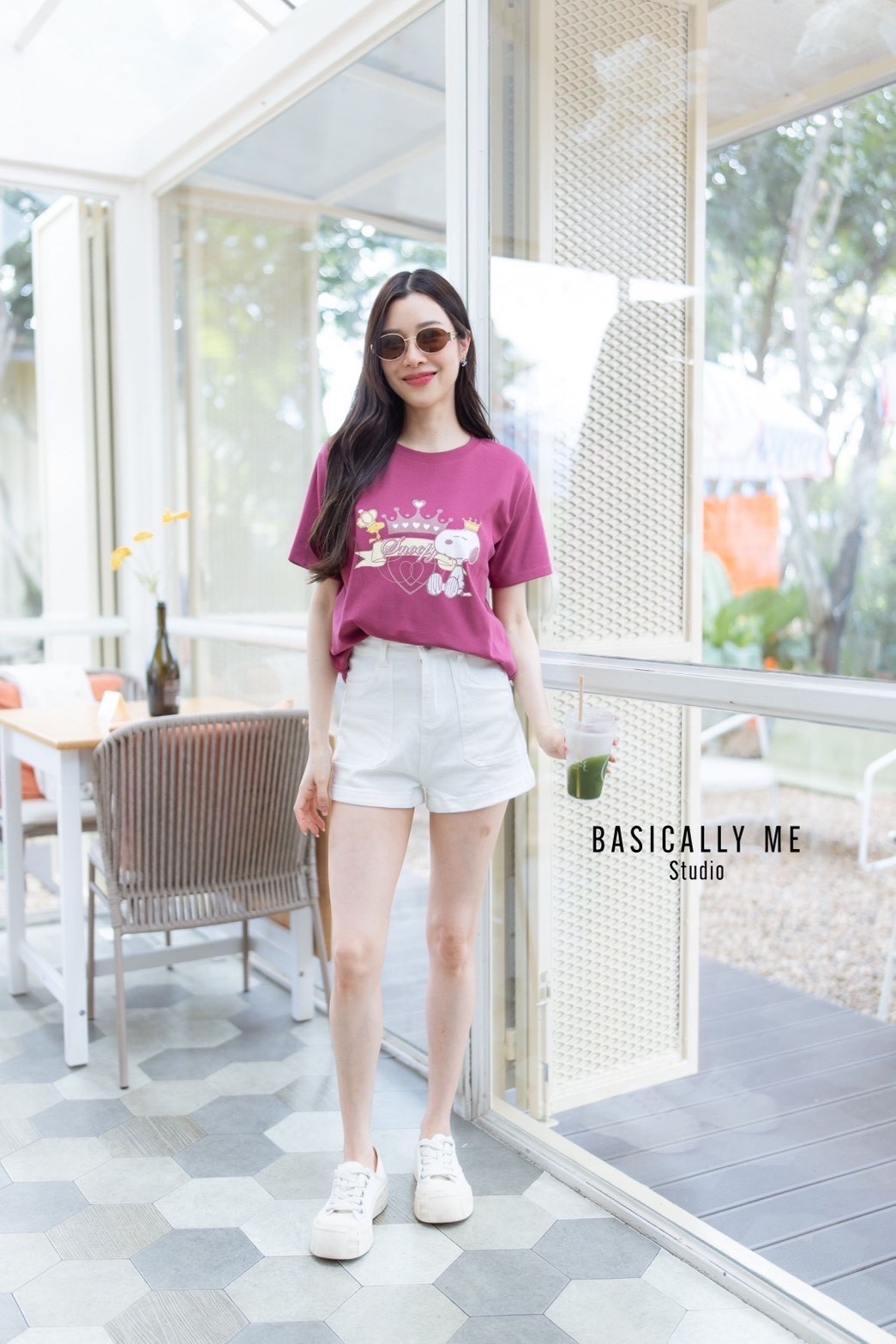 👑 A5 Short-Sleeved Round Neck – Snoopy the Crown 👑