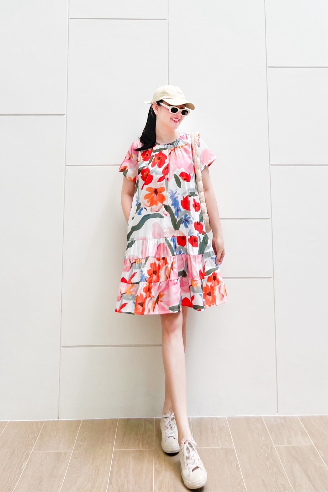 A21 ^^ Red Floral PA Dress 
