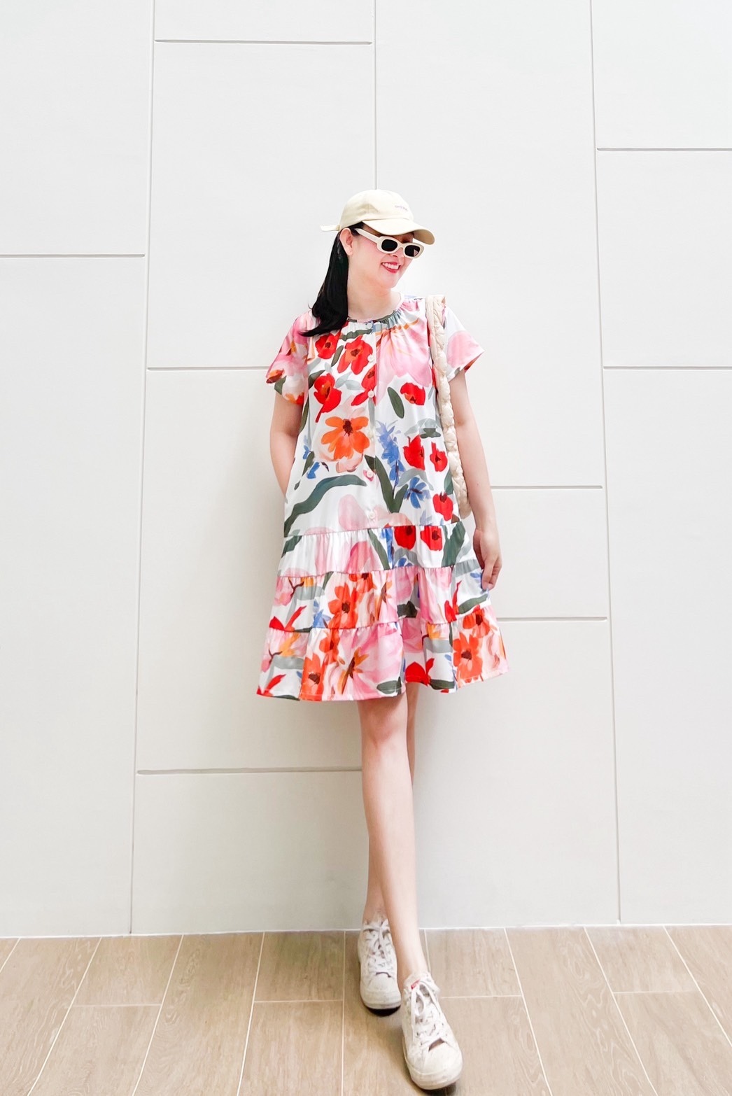 A21 ^^ Red Floral PA Dress 