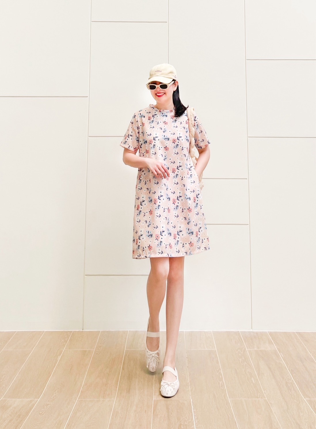 A49 Ruffle Neck Dress PA