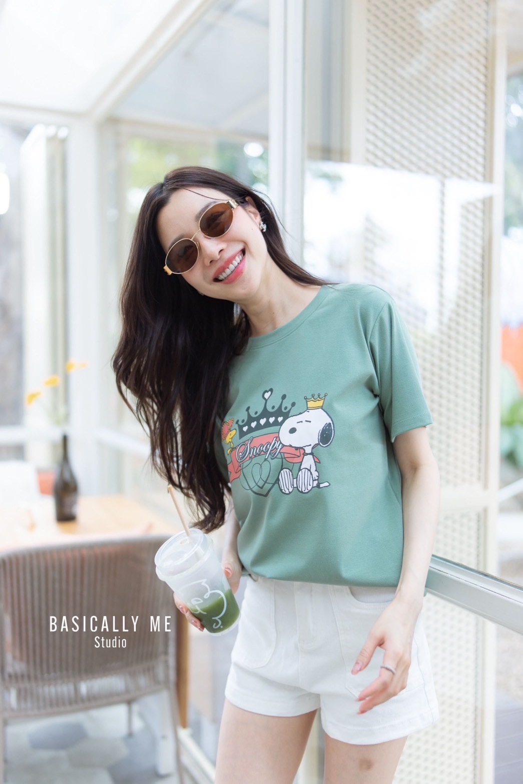 👑 A5 Short-Sleeved Round Neck – Snoopy the Crown 👑