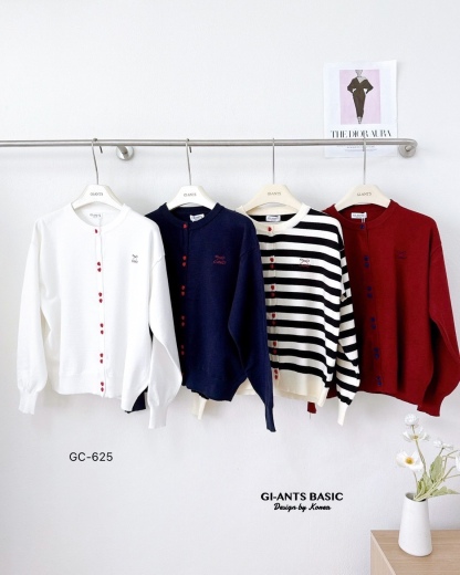 A103  💖 Korean-Style Heart Button Cardigan 💖