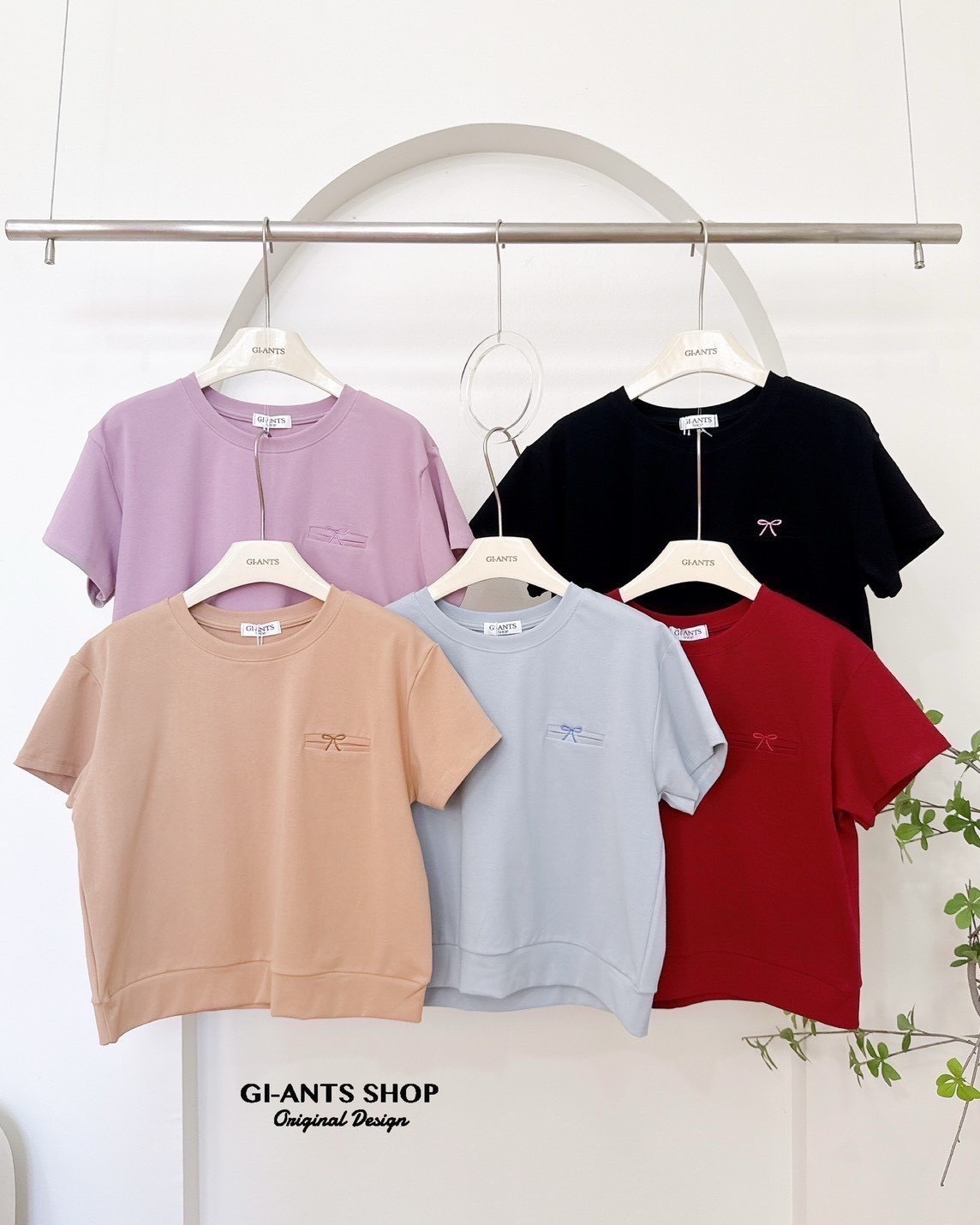 A95 Tony bow cotton Tshirt