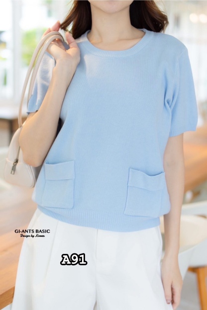 A91 🤎 Zara-Style Round Neck Knit Sweater 🤎