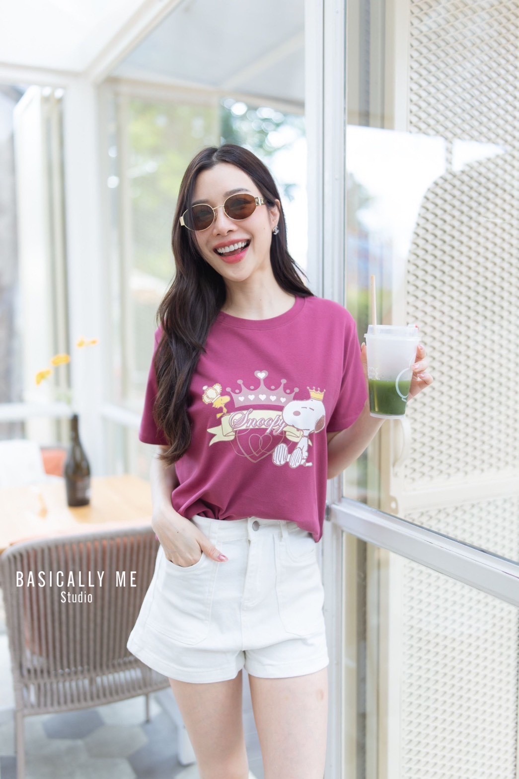 👑 A5 Short-Sleeved Round Neck – Snoopy the Crown 👑