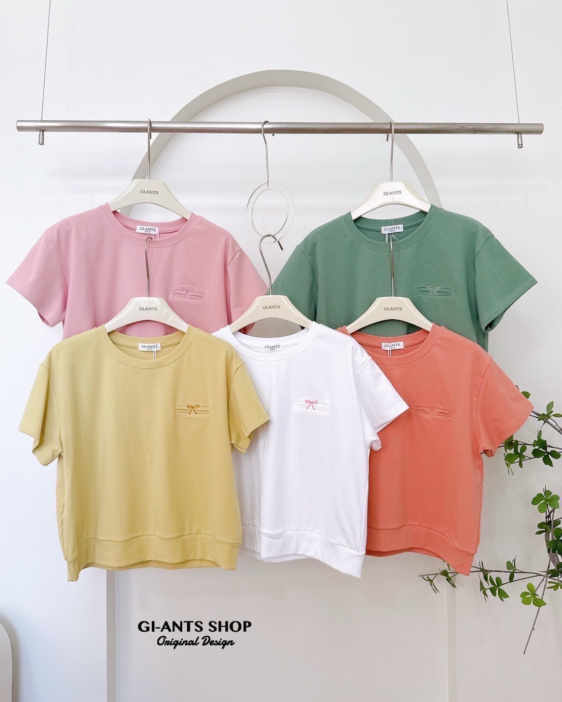 A95 Tony bow cotton Tshirt
