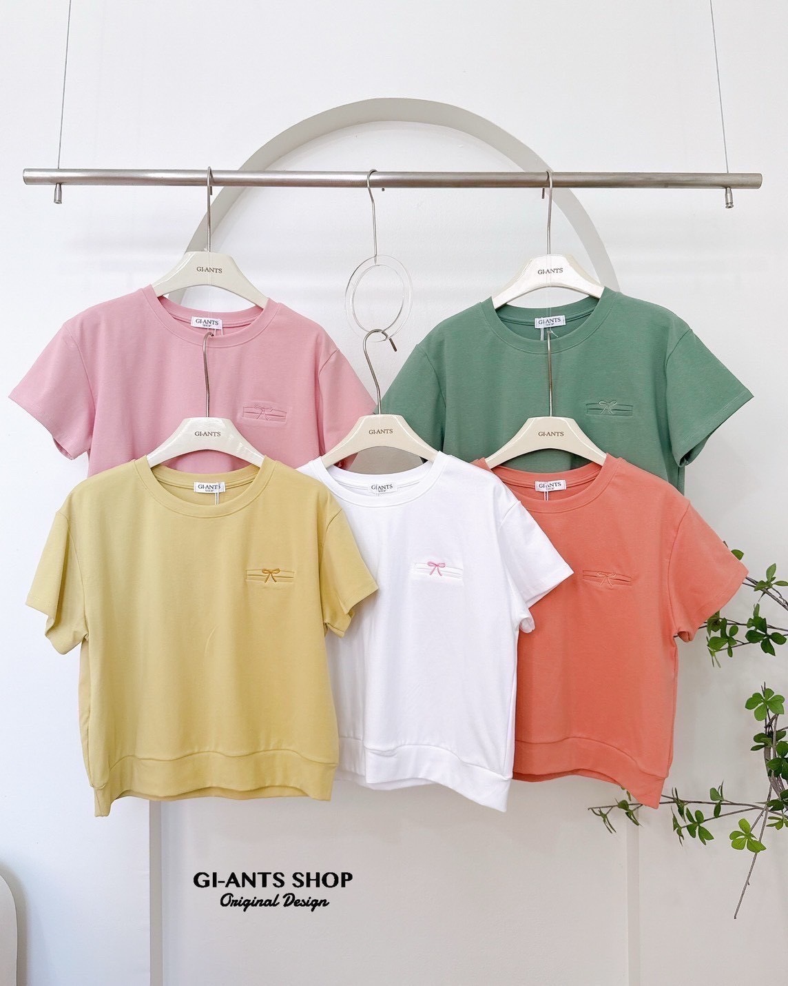 A95 Tony bow cotton Tshirt