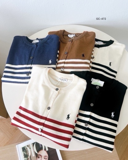 A9 Polo Stripe Cardiagn