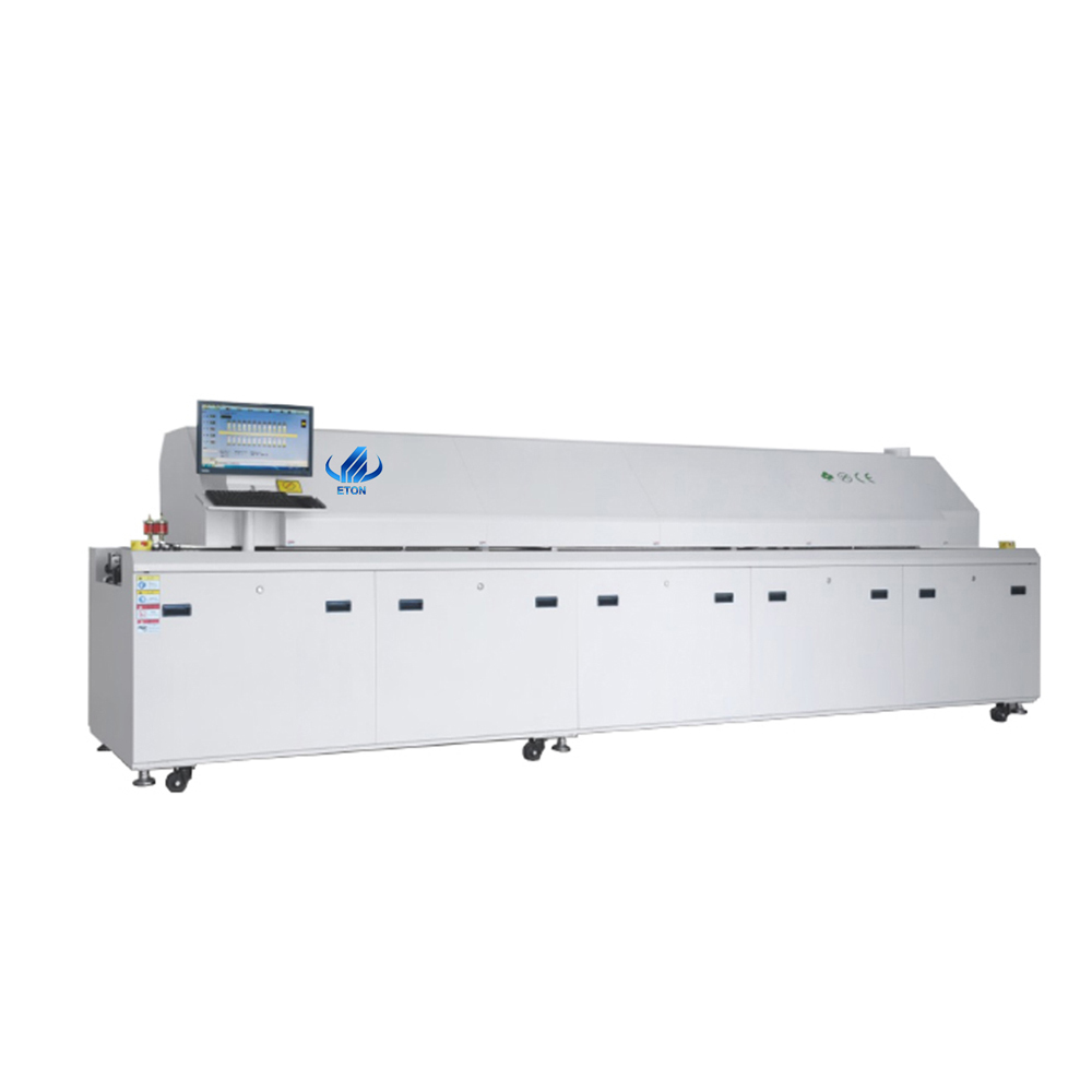 SLead Free Reflow Soldering Oven PCB Reflow Soldering Equipment 10 Zones Hot Air Reflow Oven-Shenzhen Eton Automation Equipment Co., LTD. 