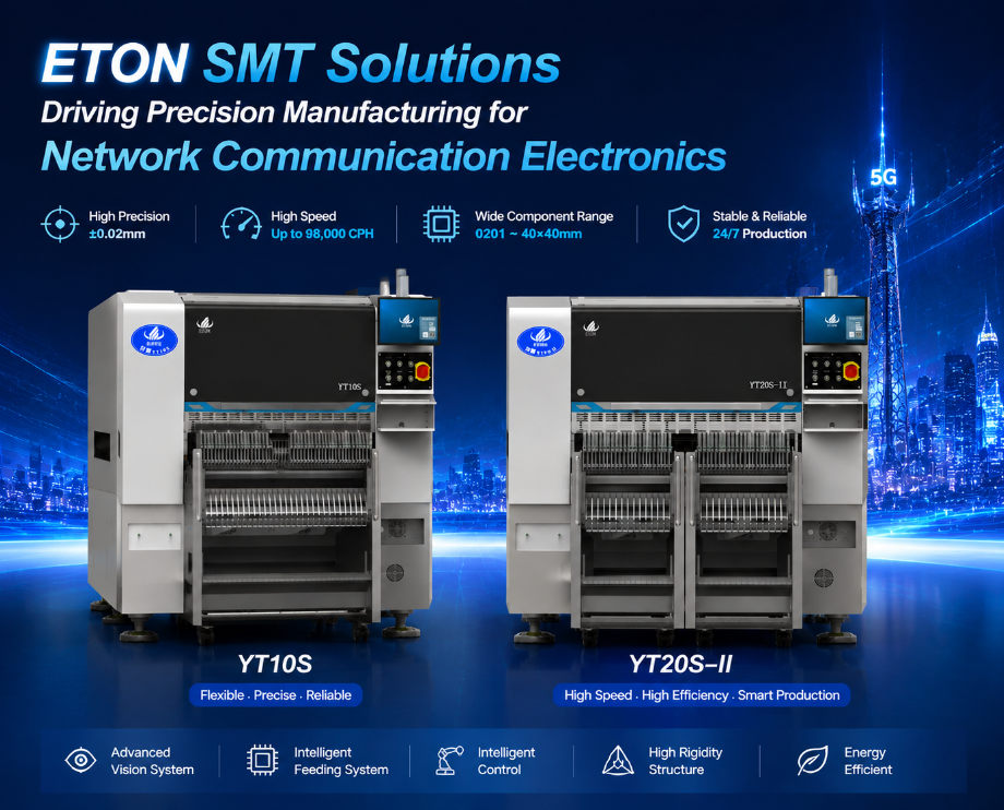 ETON SMT Solutions Drive Precision Manufacturing for the Next Generation of Network Communication Electronics-Shenzhen Eton Automation Equipment Co., LTD. 