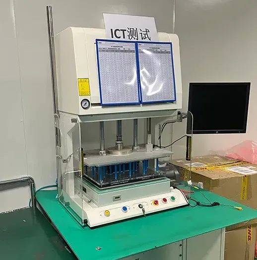 In-Circuit Test (ICT) machine for PCB assembly inspection