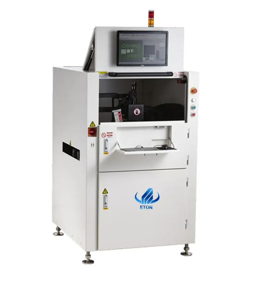 Solder paste inspection (SPI) machine checking PCB solder paste volume