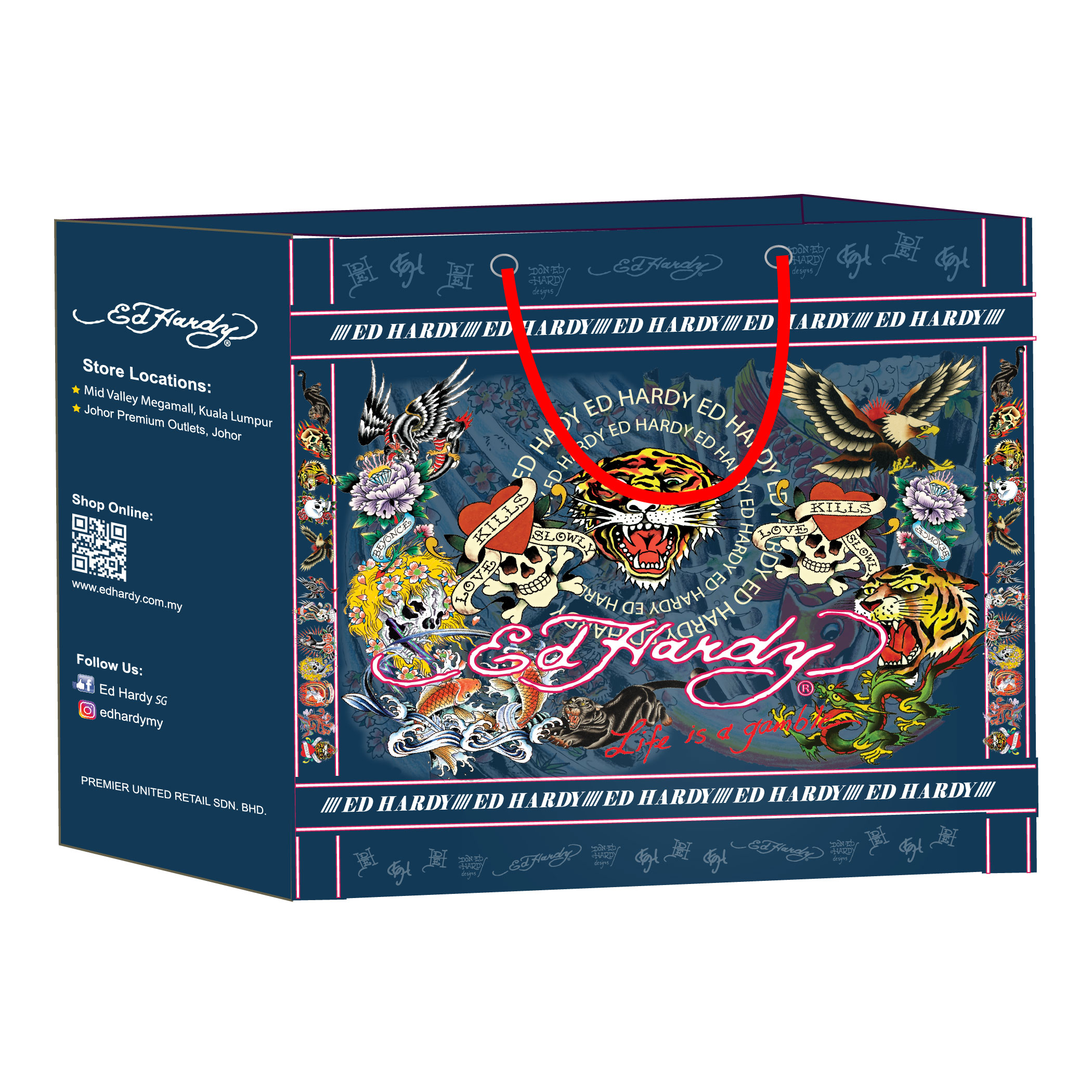 Ed Hardy Small Shopping Bag Limited Edition
