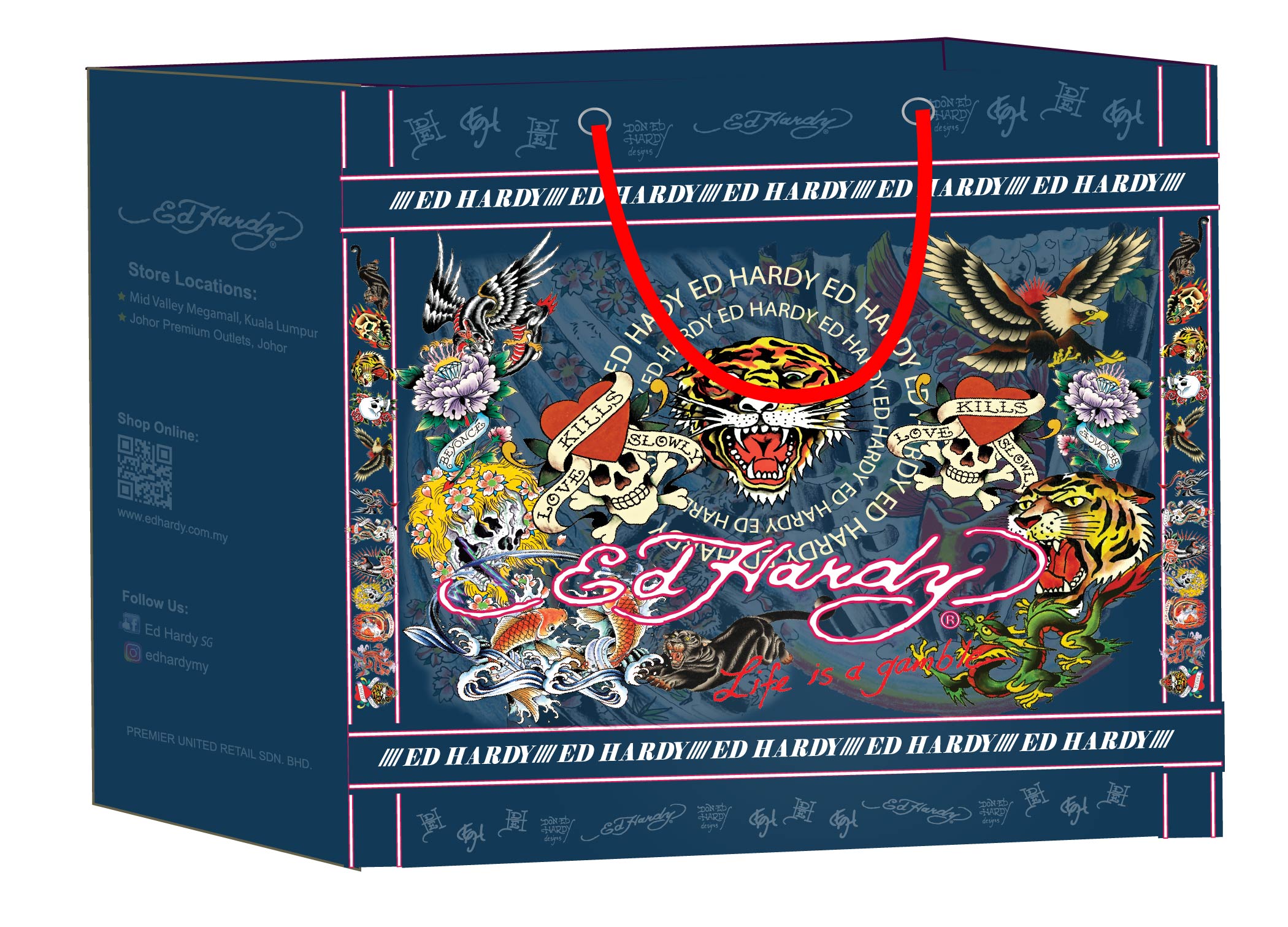 Ed Hardy Small Shopping Bag Limited Edition