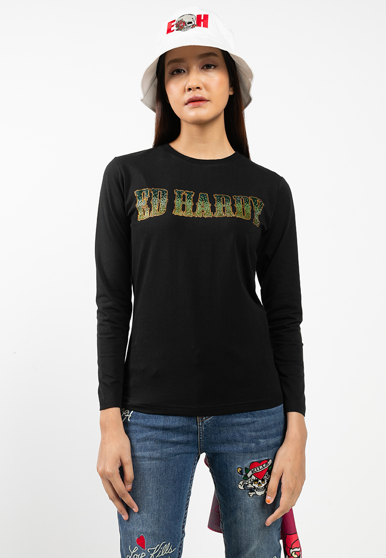 Cyber Signature Long Sleeve Tee - Ladies