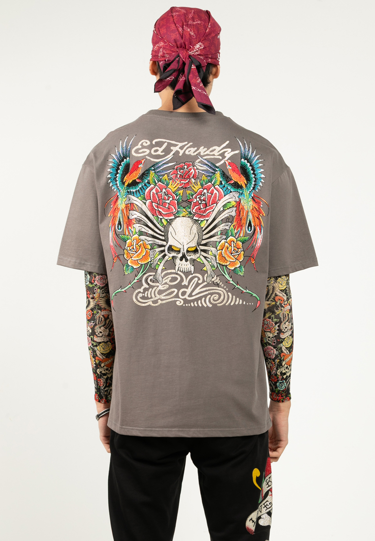 Love Is Mystery Skull Oversized Tee - Unisex