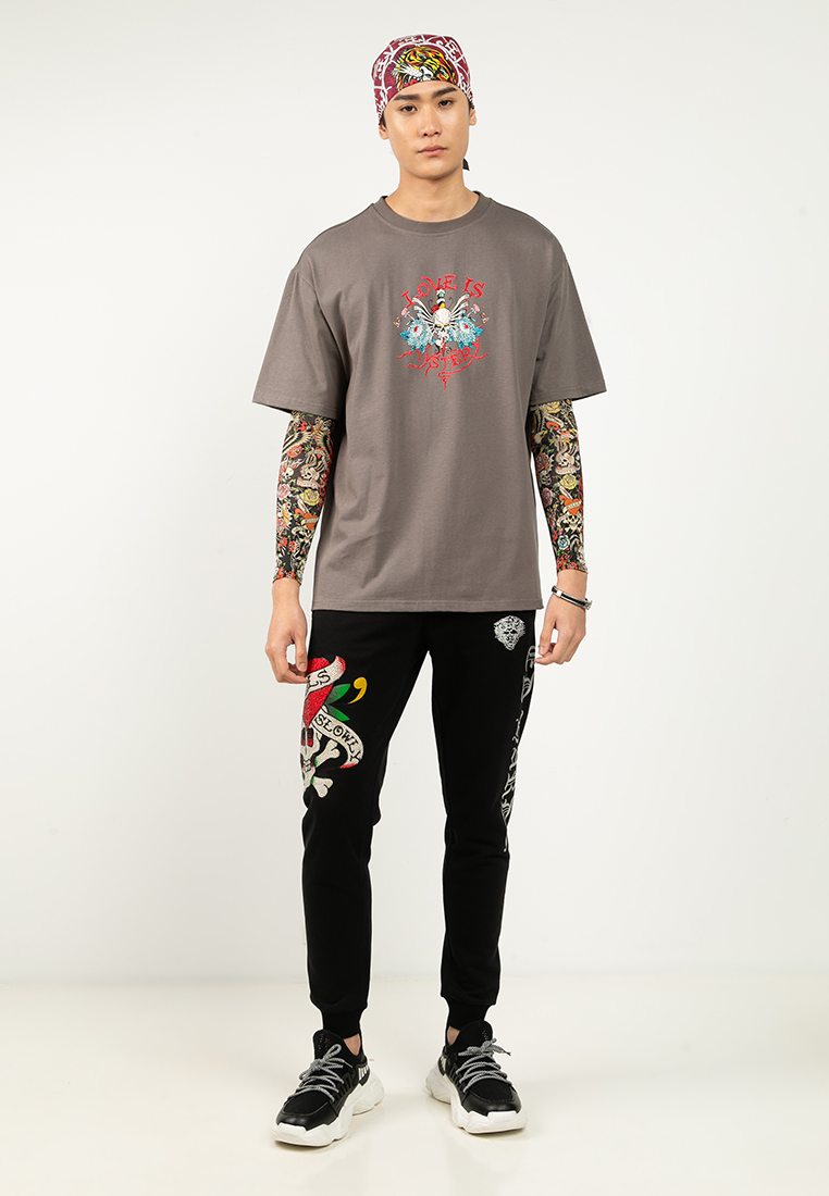 Love Is Mystery Skull Oversized Tee - Unisex