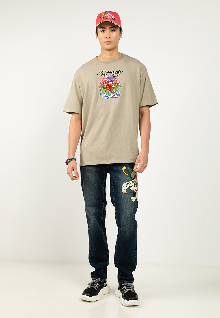 Born Free Tiger Oversized Tee - Men