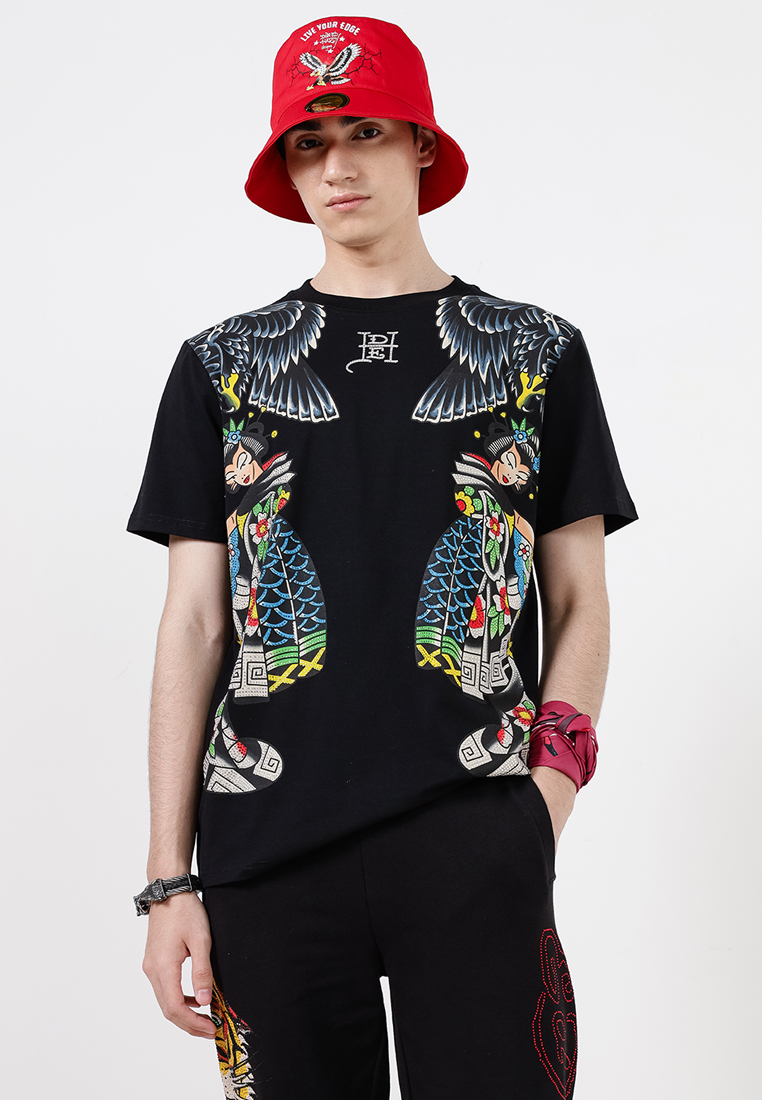 Geisha & Eagle Regular Tee - Men