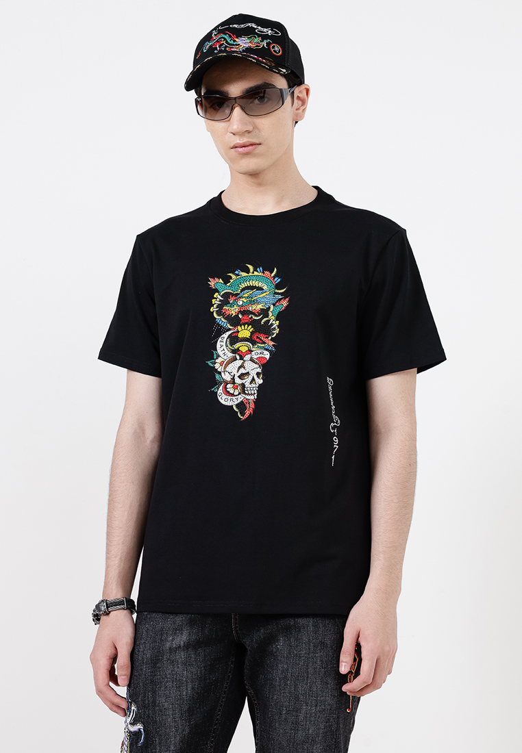 Dragon & Skull Regular Tee - Men