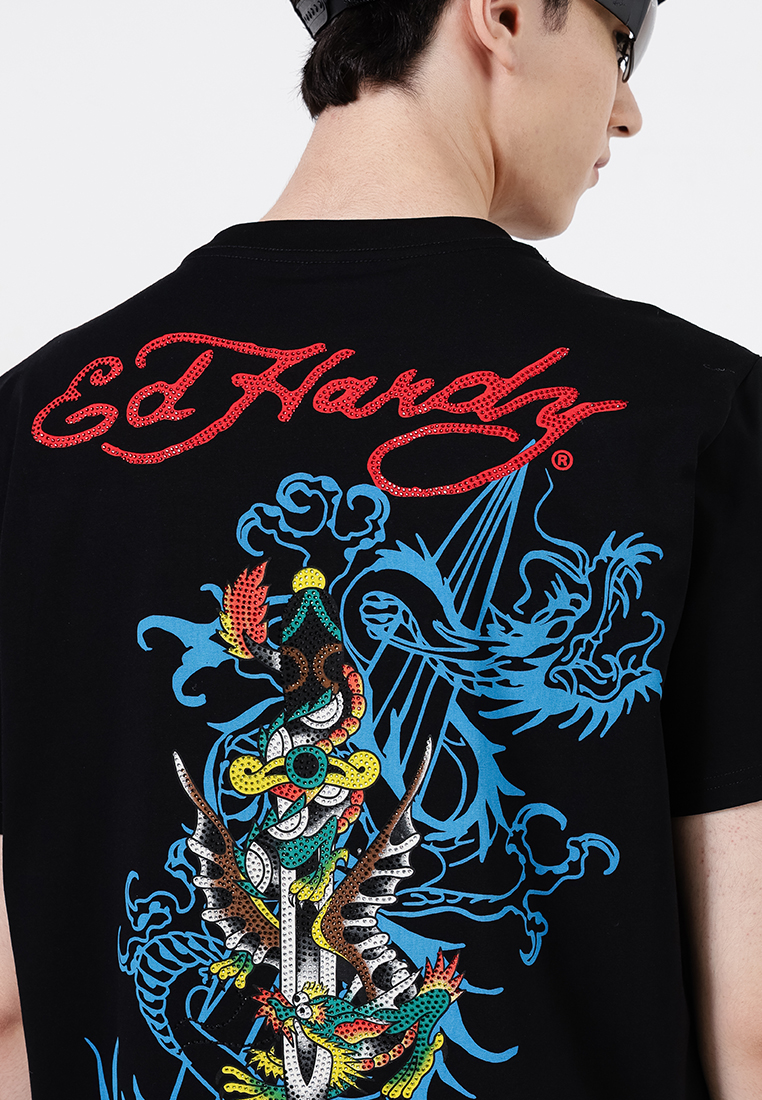 Dragon & Skull Regular Tee - Men