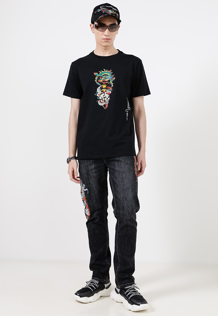 Dragon & Skull Regular Tee - Men