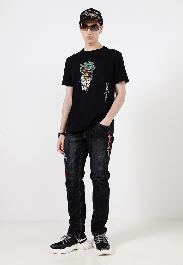 Dragon & Skull Regular Tee - Men