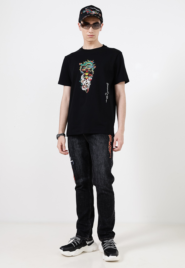 Dragon & Skull Regular Tee - Men