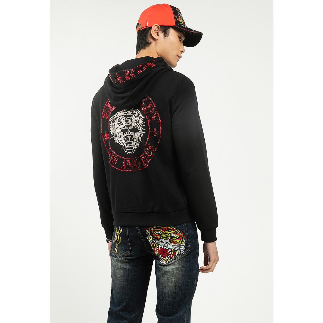 Jaket Hoodie Ed Hardy L.A Tiger Zipper Up