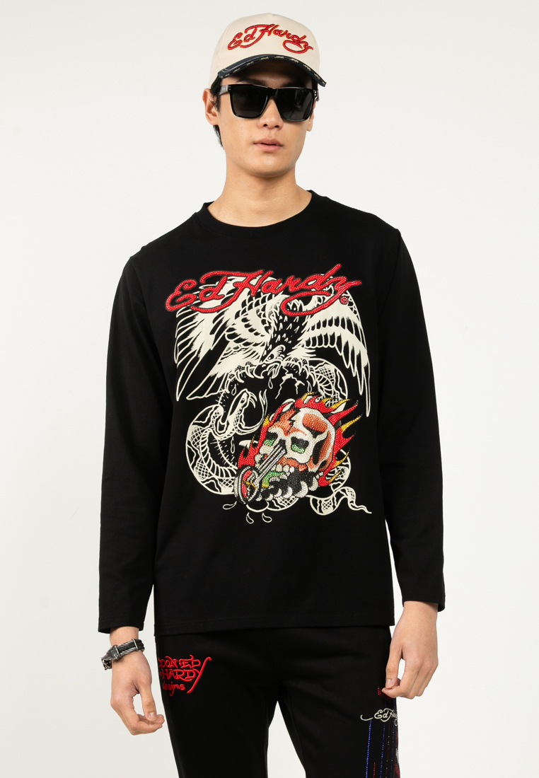 Legendary Eagle Biker Long Sleeve Tee - Men