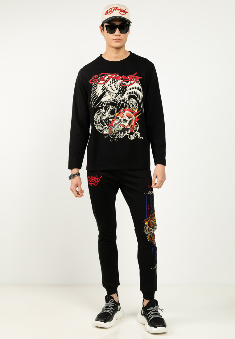 Legendary Eagle Biker Long Sleeve Tee - Men