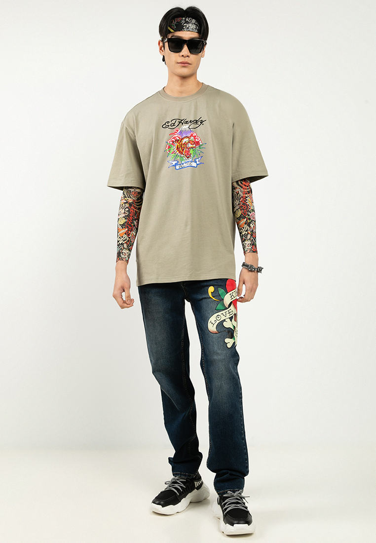 Born Free Tiger Oversized Tee - Men