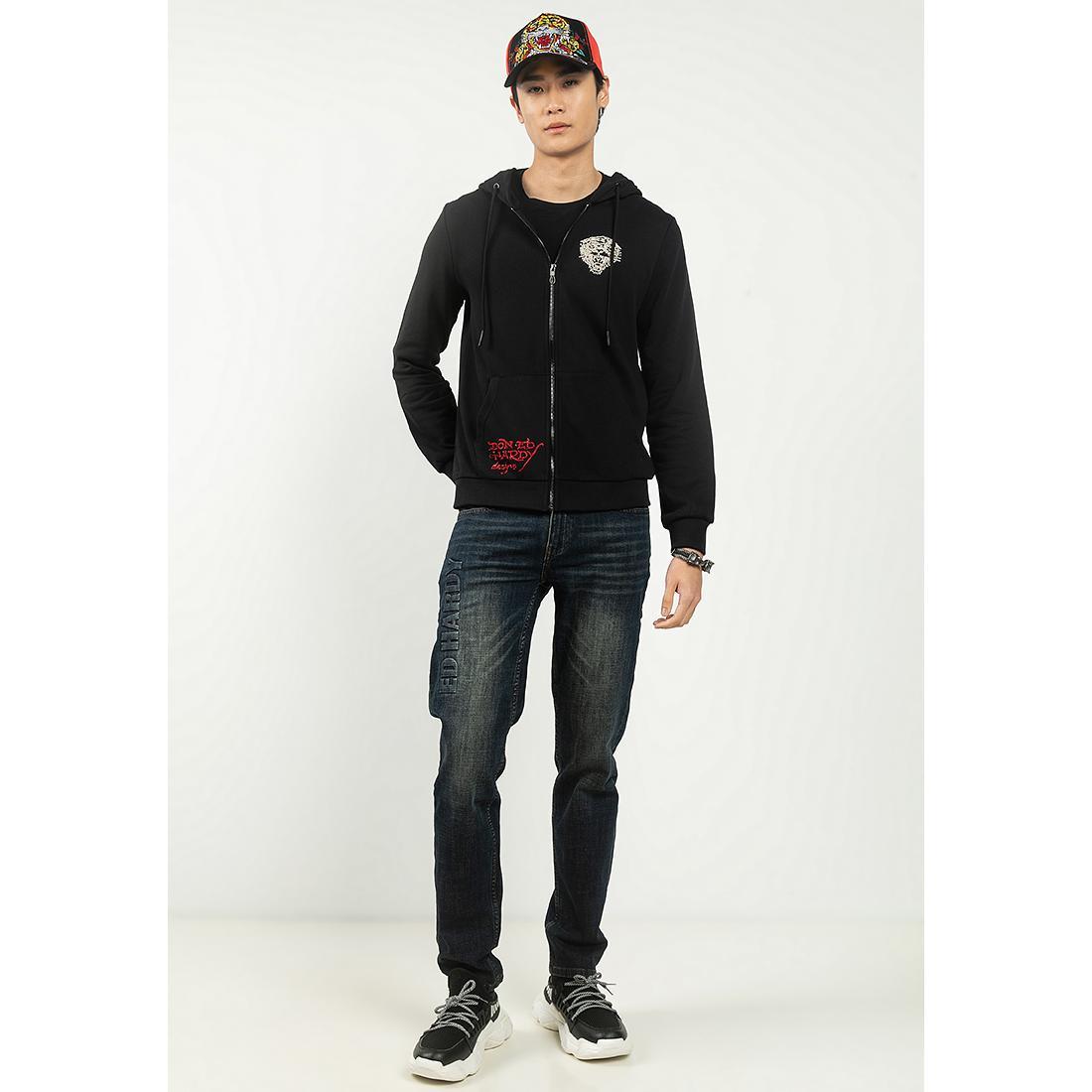 Jaket Hoodie Ed Hardy L.A Tiger Zipper Up