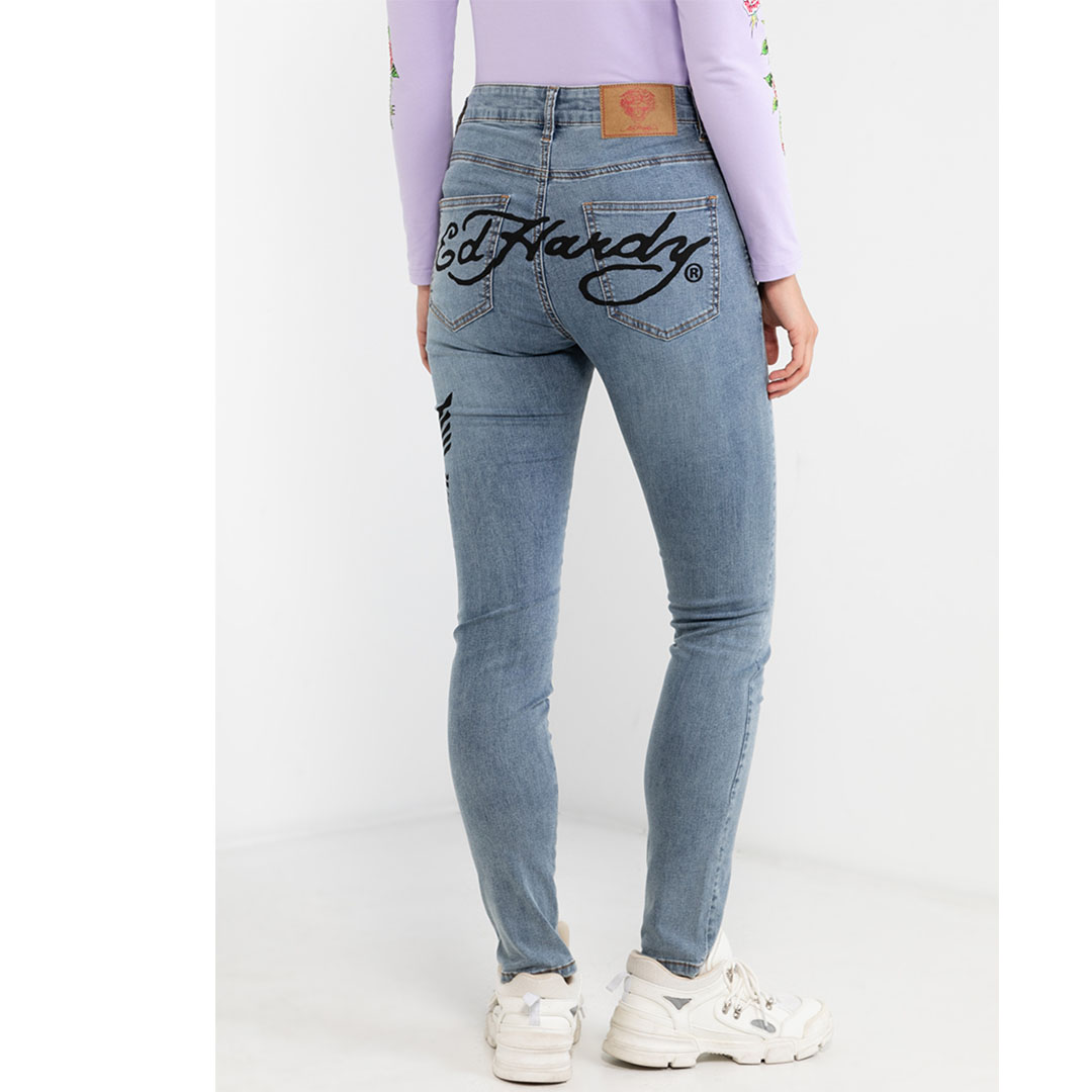 Skull Chopper Denim Jeans