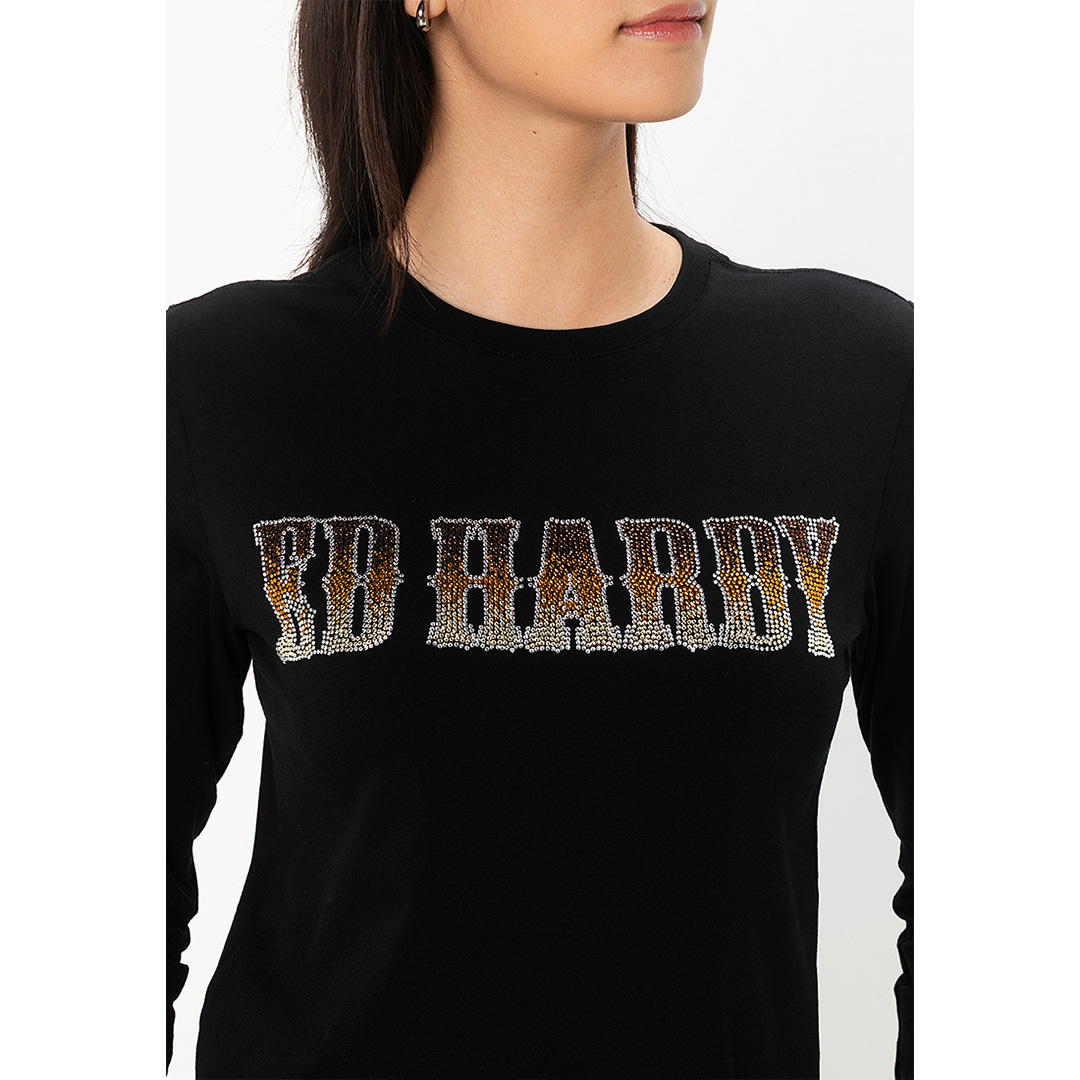 Cyber Signature Women Long Sleeve Tee-Ed Hardy Asia